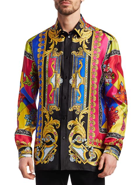 viscose VERSACE Men Shirts 